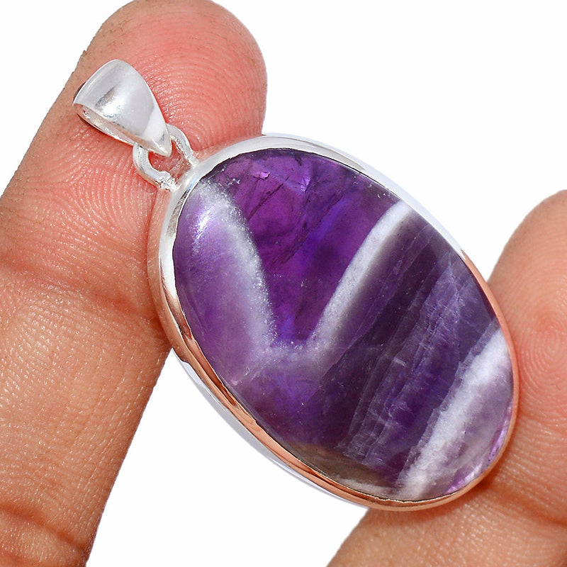 1.7" Amethyst Lace Agate Pendants - ALAP1104