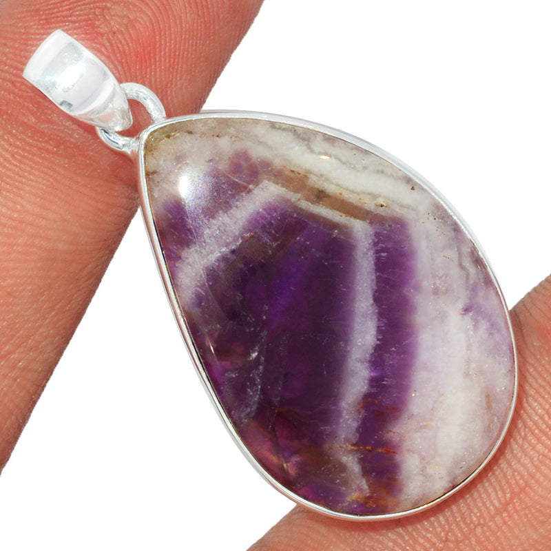 1.7" Amethyst Lace Agate Pendants - ALAP986