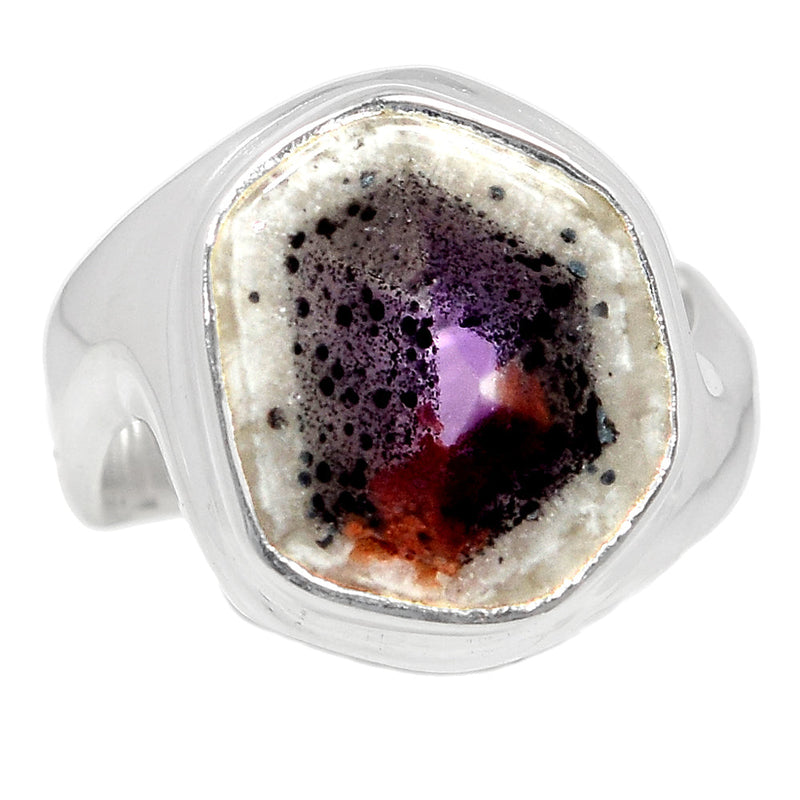 Solid - Atomic Trapiche Amethyst Slice Ring - ALCR669