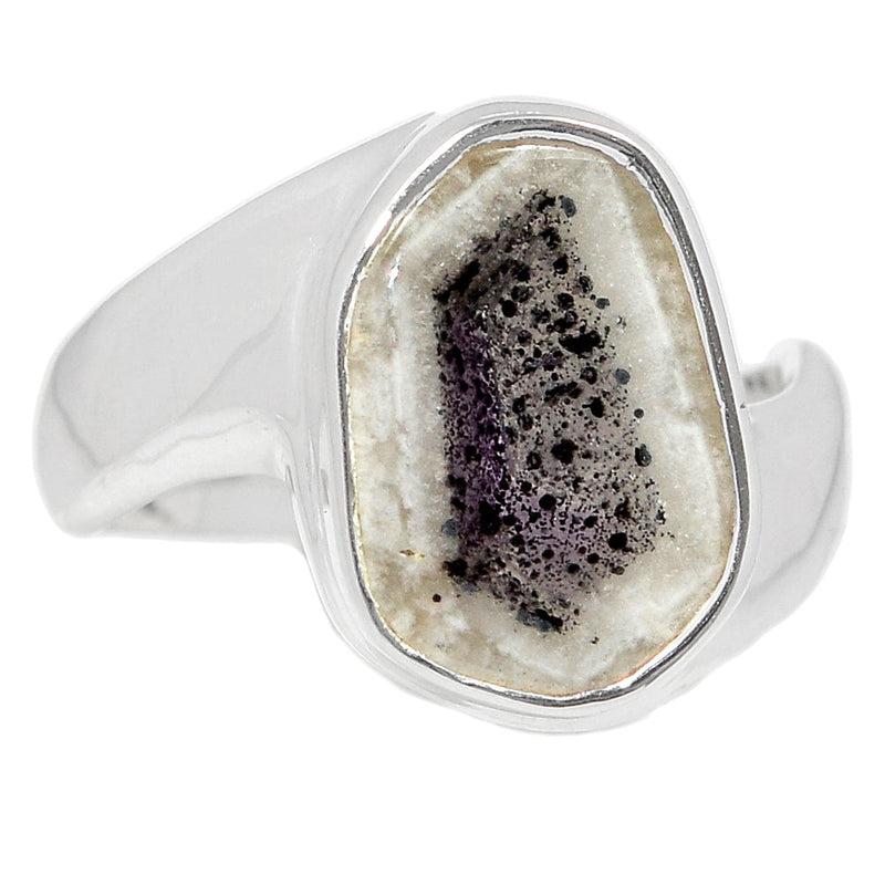 Solid - Atomic Trapiche Amethyst Slice Ring - ALCR675