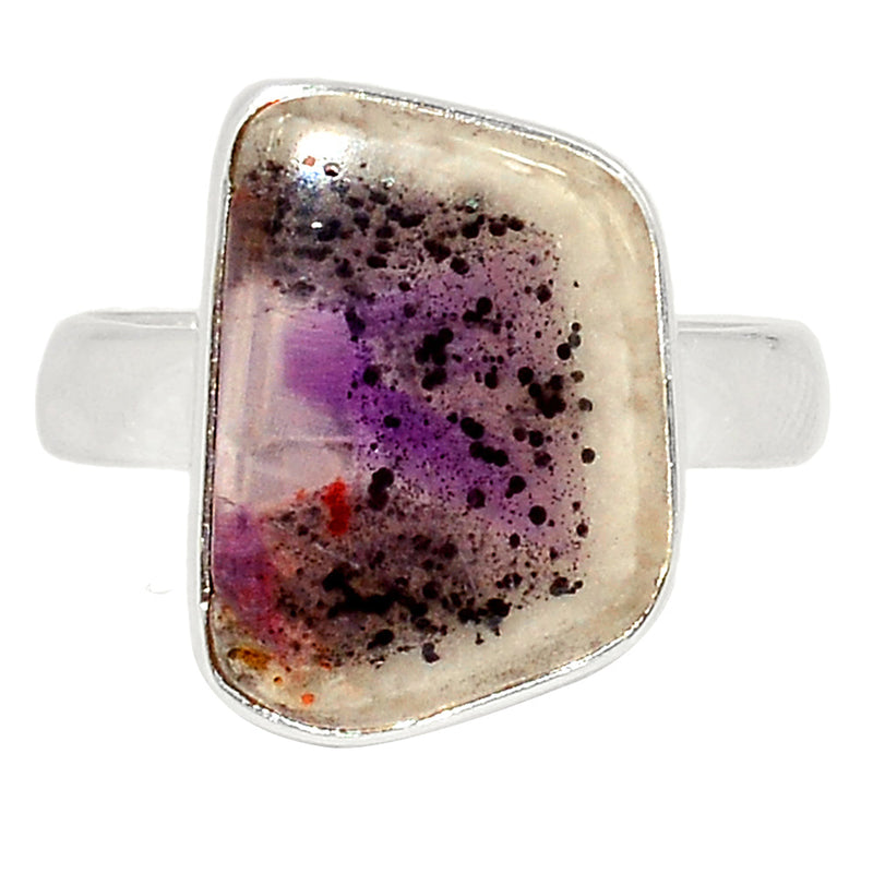 Atomic Trapiche Amethyst Slice Ring - ALCR693