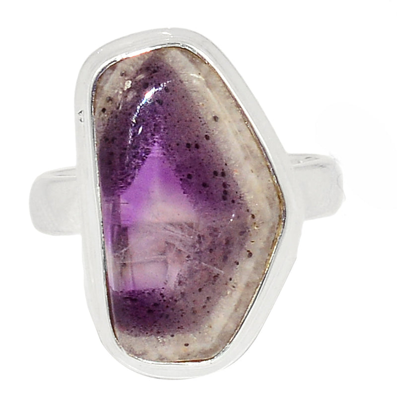 Atomic Trapiche Amethyst Slice Ring - ALCR698