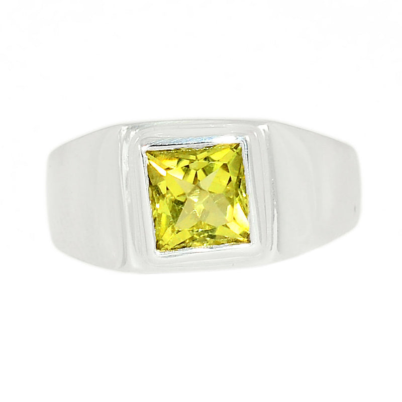 Solid - Lemon Topaz Ring - LMTR381