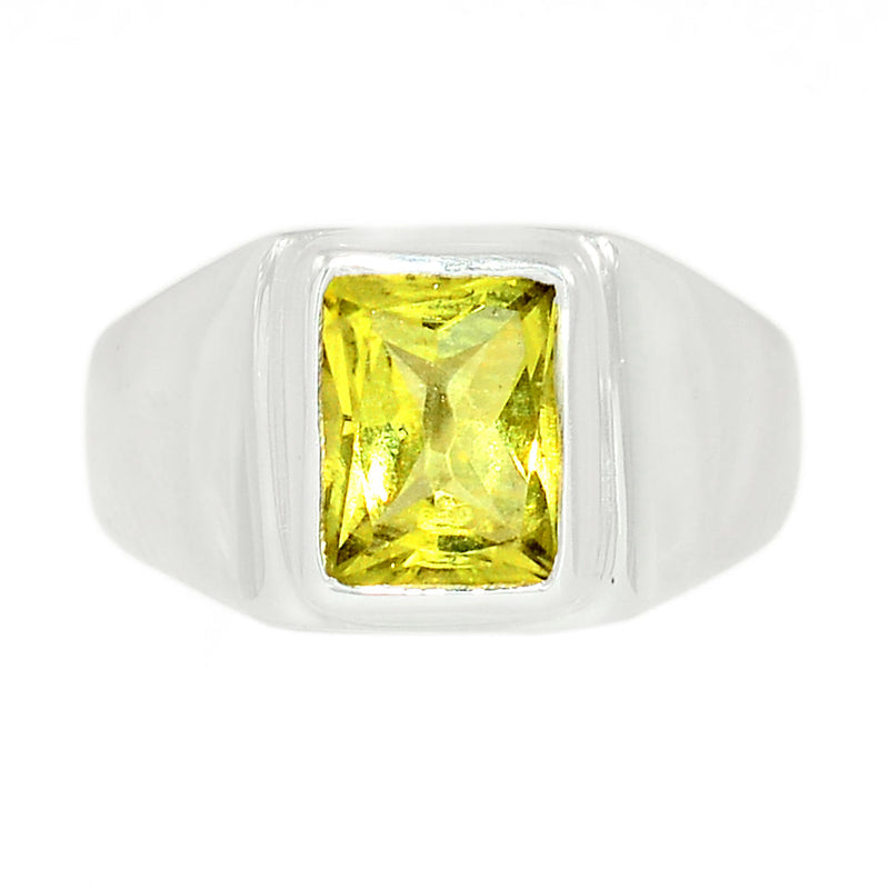 Solid - Lemon Topaz Ring - LMTR386