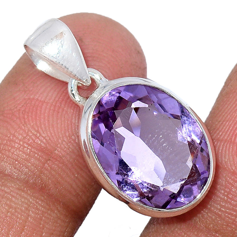 1.1" Amethyst Faceted Pendants - AMFP1871