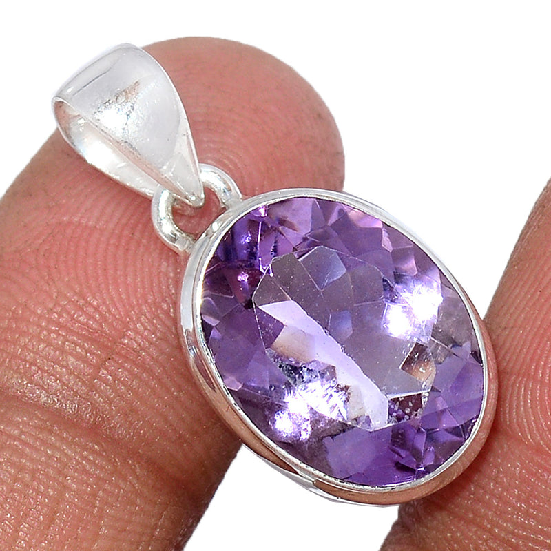 1.1" Amethyst Faceted Pendants - AMFP1876