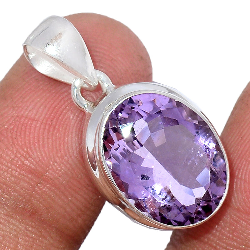 1.1" Amethyst Faceted Pendants - AMFP1880