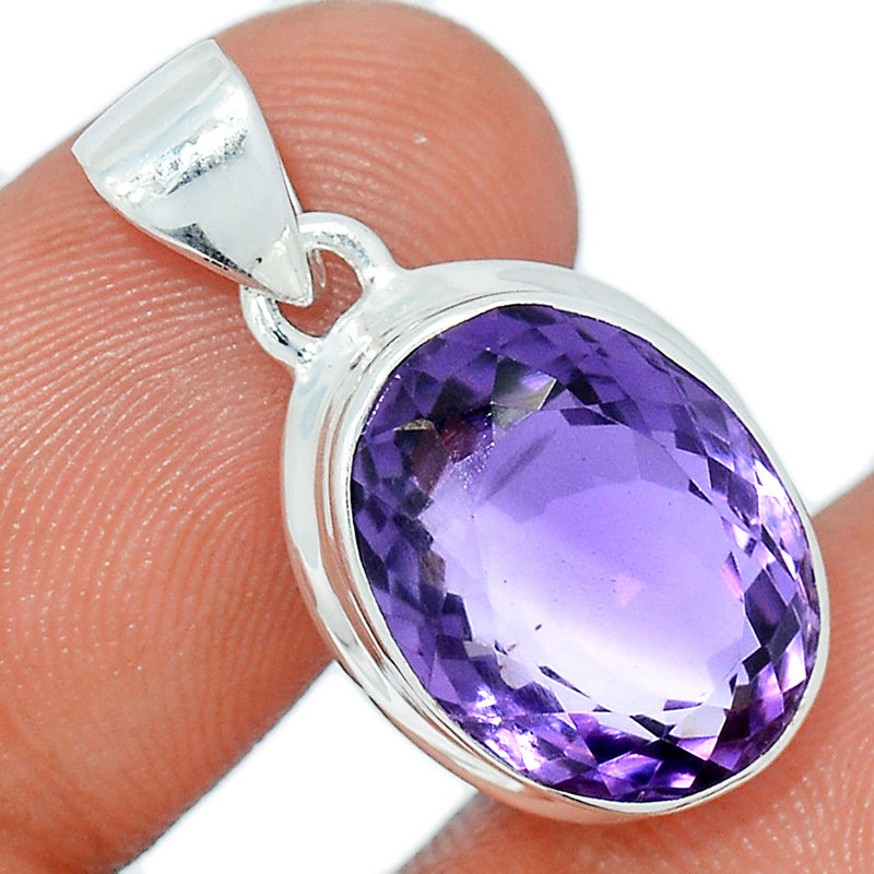 1.1" Amethyst Faceted Pendants - AMFP1953