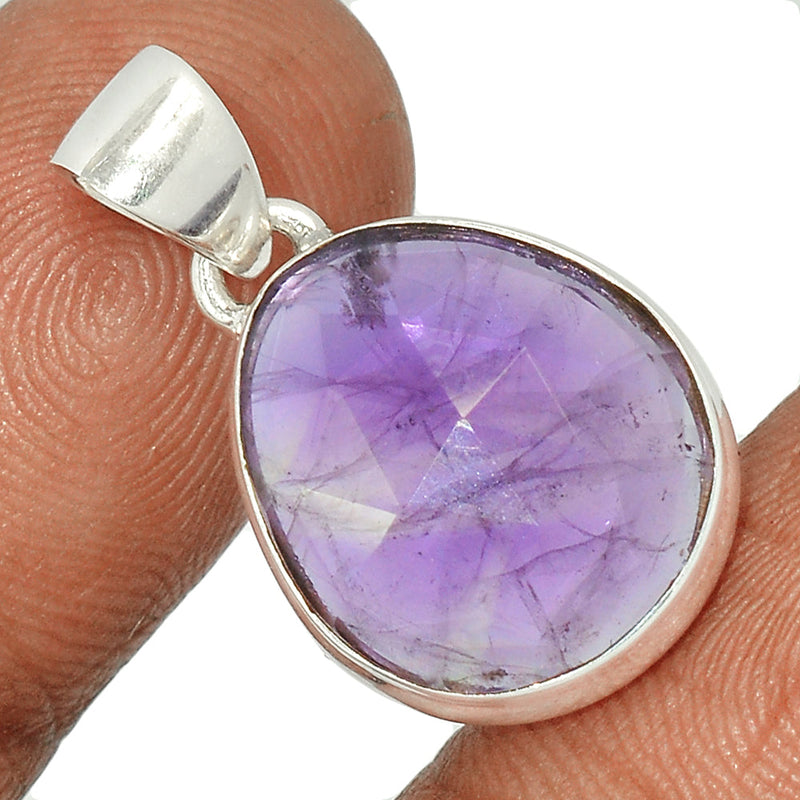 1.1" Amethyst Faceted Pendants - AMFP1957