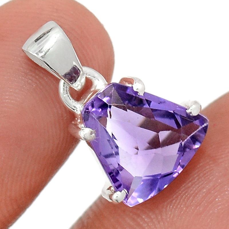 1.1" Claw - Amethyst Faceted Pendants - AMFP1971