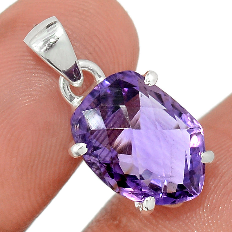 0.8" Claw - Amethyst Faceted Pendants - AMFP1977
