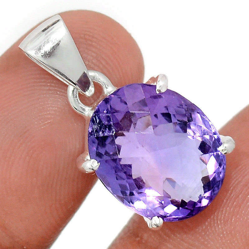0.8" Claw - Amethyst Faceted Pendants - AMFP1980