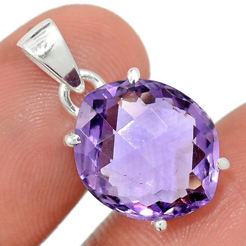 0.8" Claw - Amethyst Faceted Pendants - AMFP1984