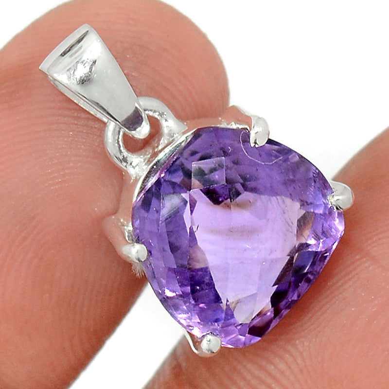 1" Claw - Amethyst Faceted Pendants - AMFP1987