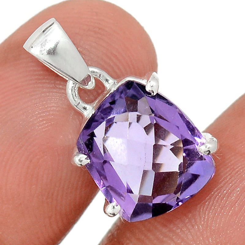 0.8" Claw - Amethyst Faceted Pendants - AMFP1988