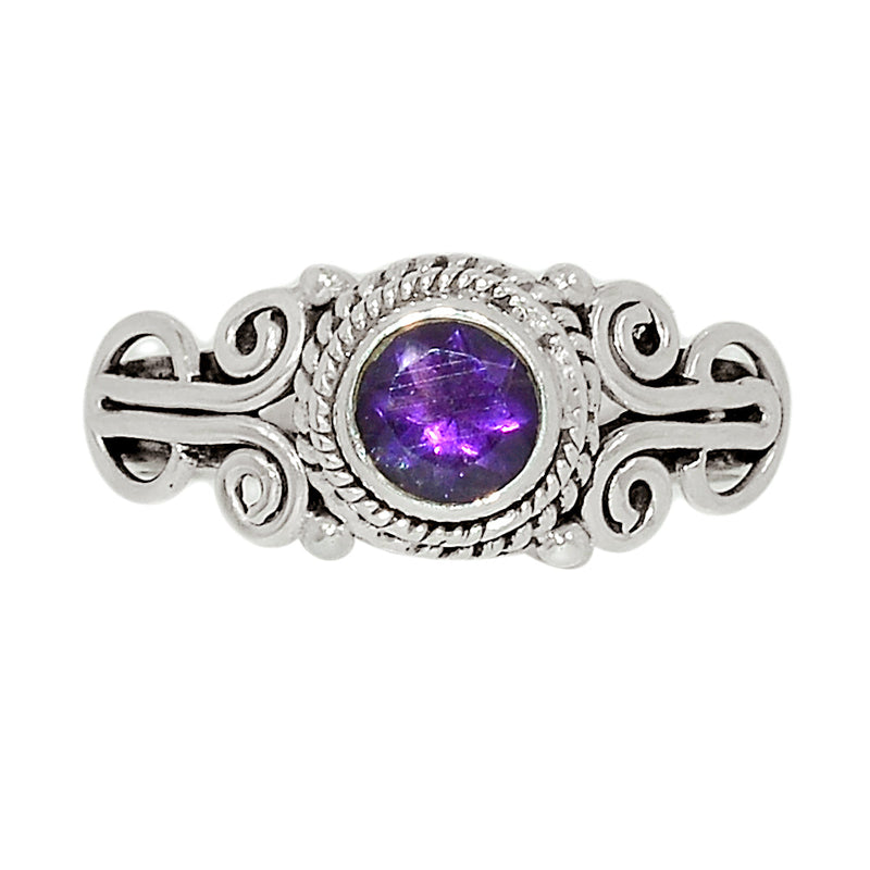 Small Filigree - Amethyst Faceted Ring - AMFR1536