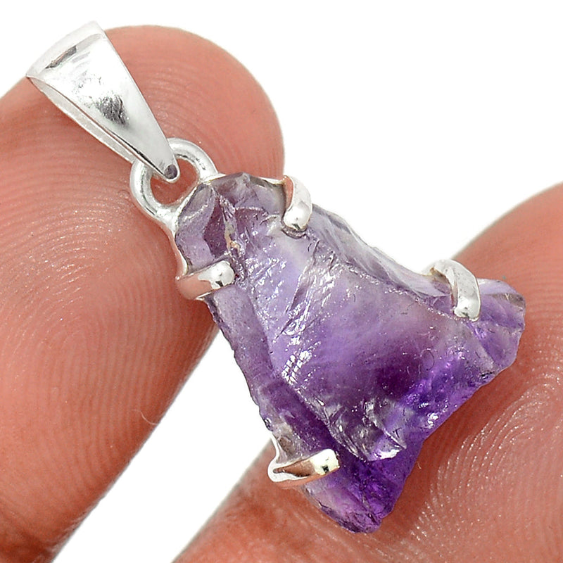 1.1" Claw - Amethyst Rough Pendants - AMRP1035