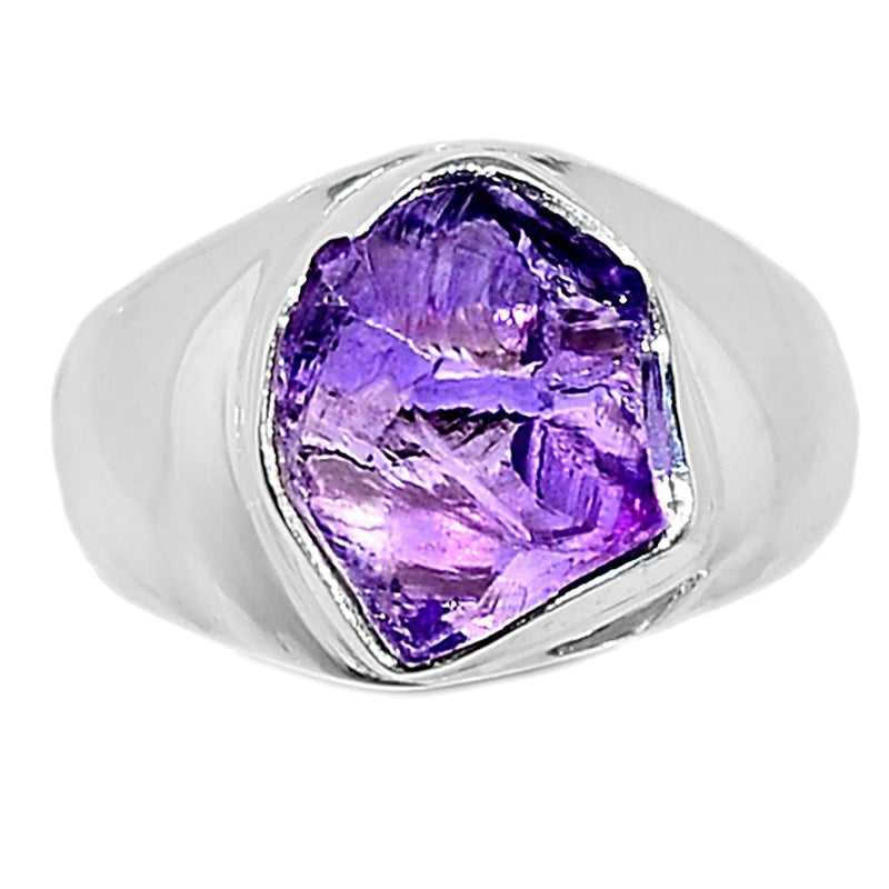 Solid - Amethyst Rough Ring-AMRR523