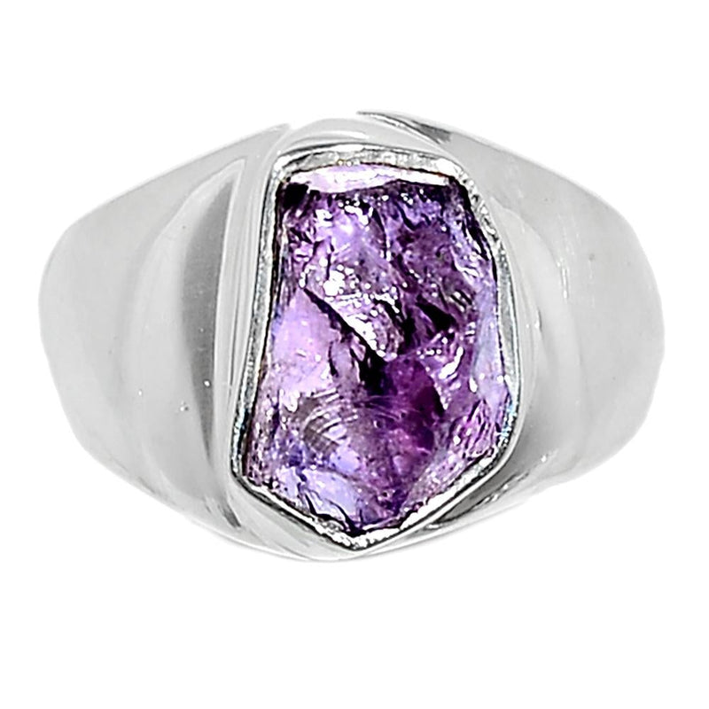 Solid - Amethyst Rough Ring-AMRR527