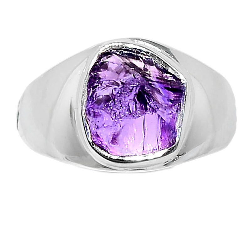 Solid - Amethyst Rough Ring-AMRR533