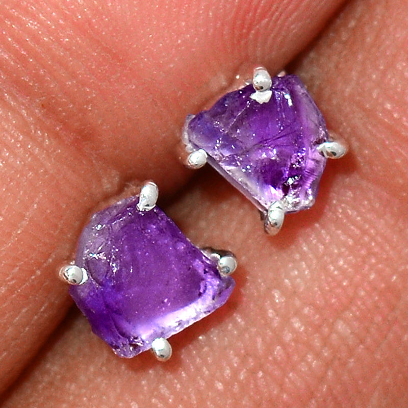 Claw - Amethyst Rough Studs - AMRS127