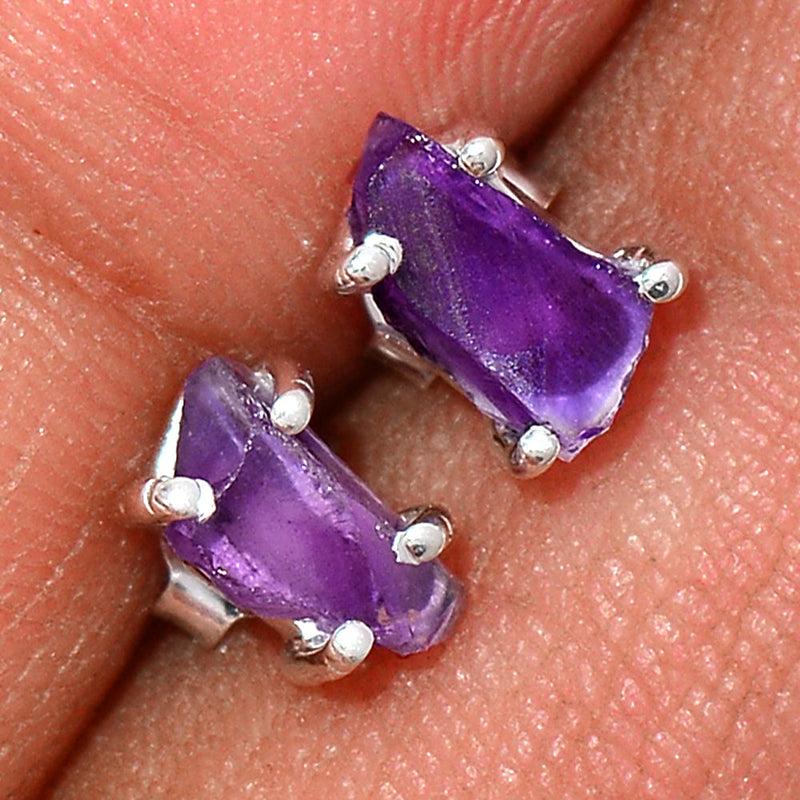 Claw - Amethyst Rough Studs - AMRS132