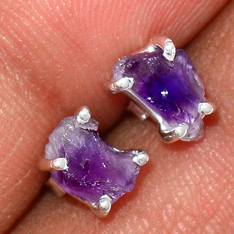 Claw - Amethyst Rough Studs - AMRS135