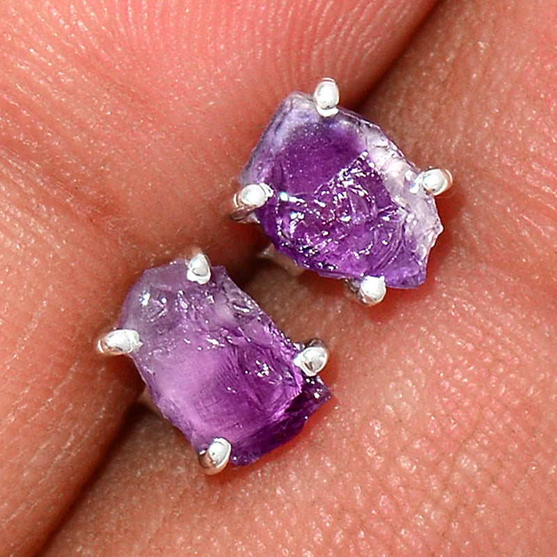 Claw - Amethyst Rough Studs - AMRS136