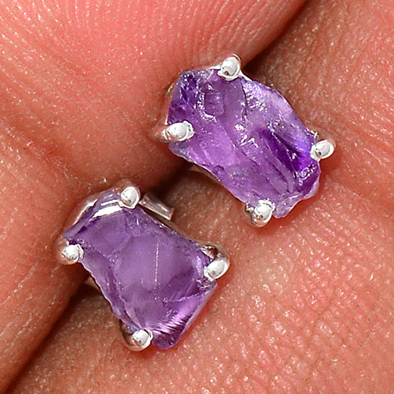 Claw - Amethyst Rough Studs - AMRS138