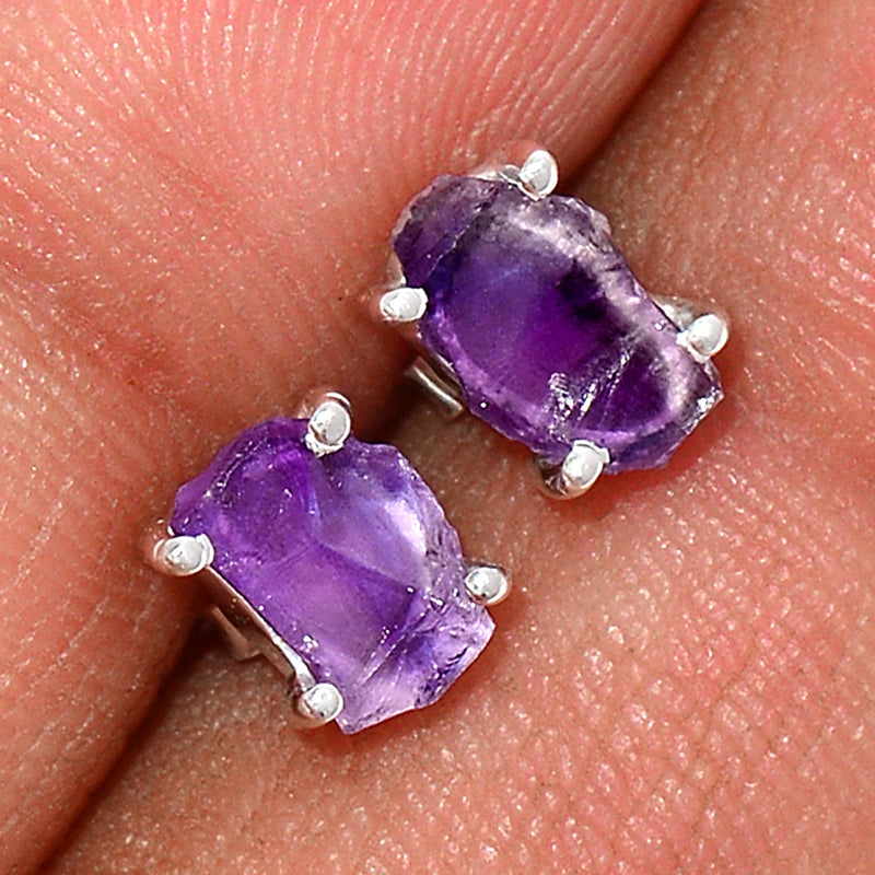 Claw - Amethyst Rough Studs - AMRS141