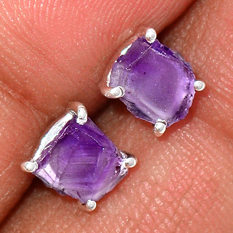 Claw - Amethyst Rough Studs - AMRS142