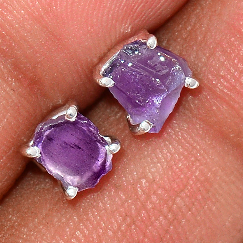 Claw - Amethyst Rough Studs - AMRS144