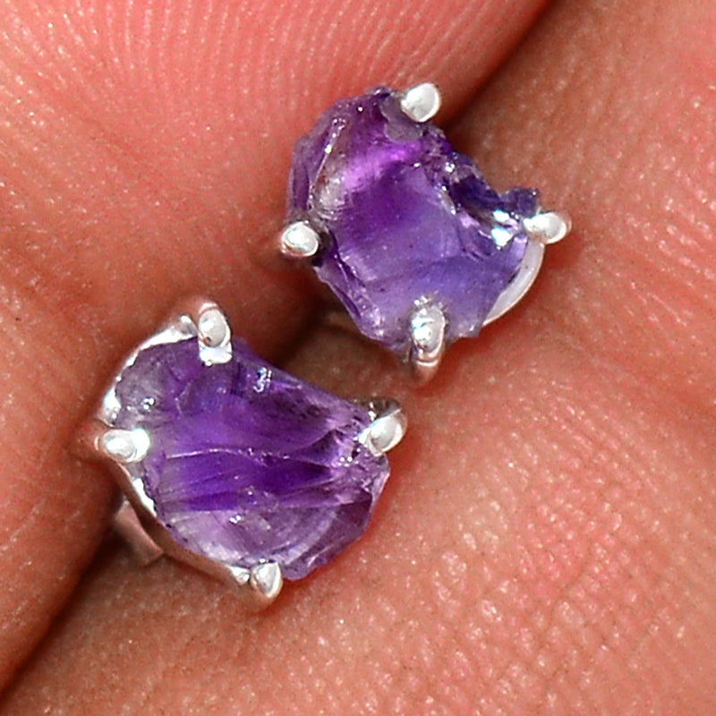 Claw - Amethyst Rough Studs - AMRS145