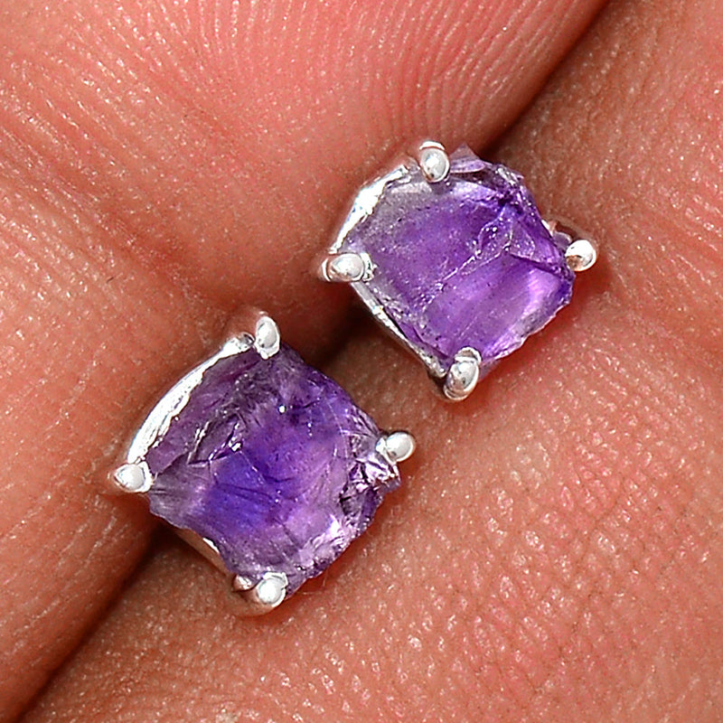 Claw - Amethyst Rough Studs - AMRS147