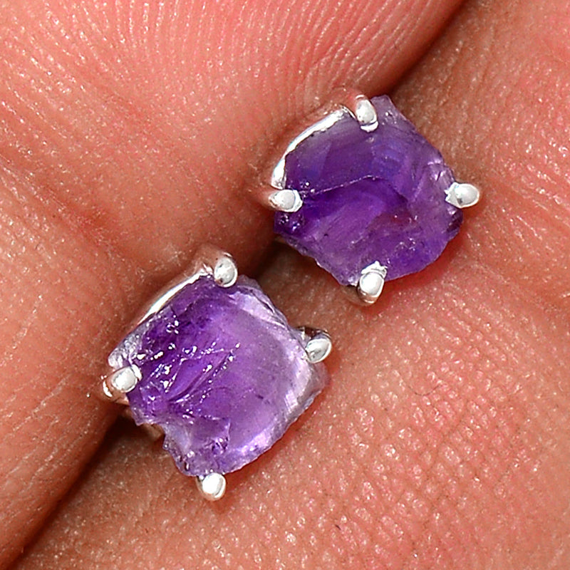 Claw - Amethyst Rough Studs - AMRS151
