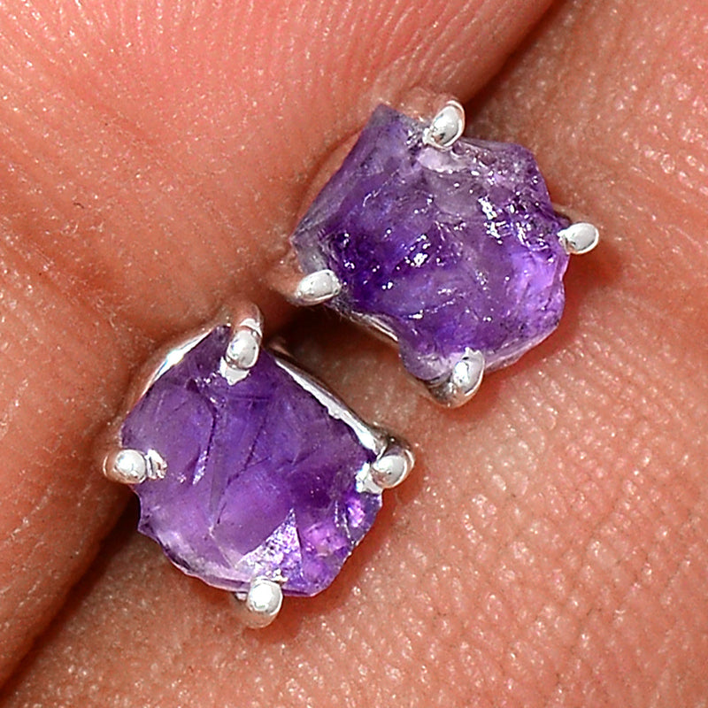 Claw - Amethyst Rough Studs - AMRS153