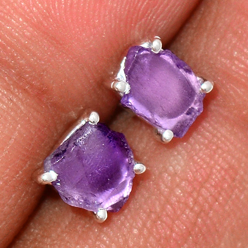 Claw - Amethyst Rough Studs - AMRS154