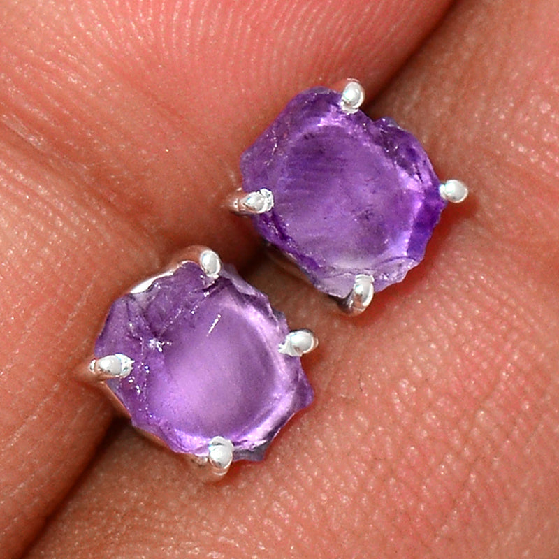 Claw - Amethyst Rough Studs - AMRS155