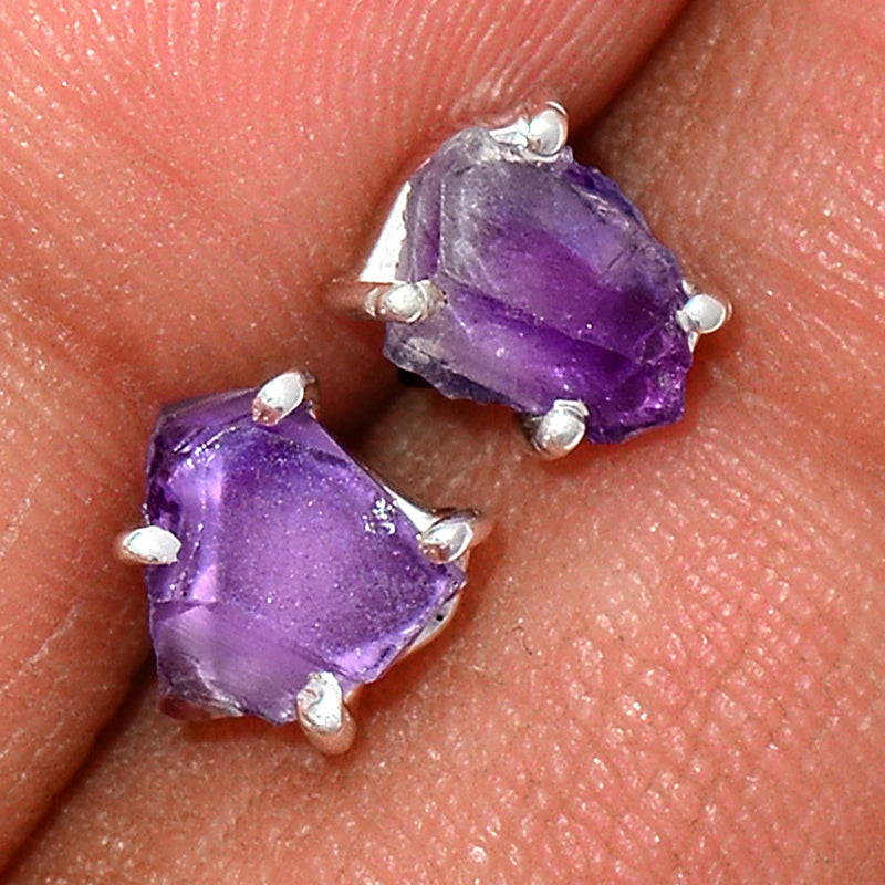 Claw - Amethyst Rough Studs - AMRS156