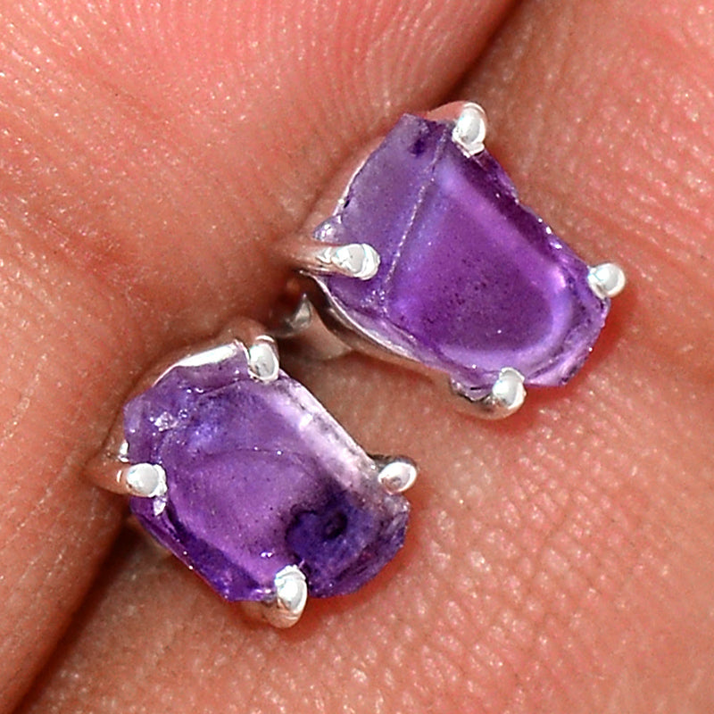 Claw - Amethyst Rough Studs - AMRS159