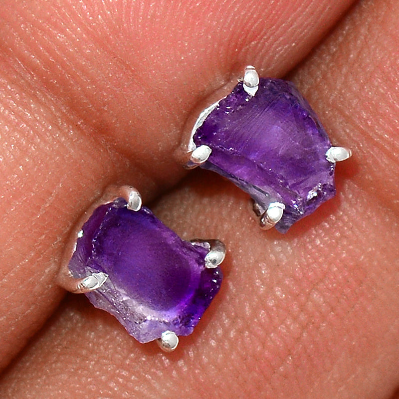Claw - Amethyst Rough Studs - AMRS162
