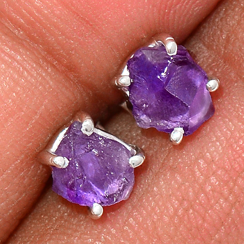 Claw - Amethyst Rough Studs - AMRS163
