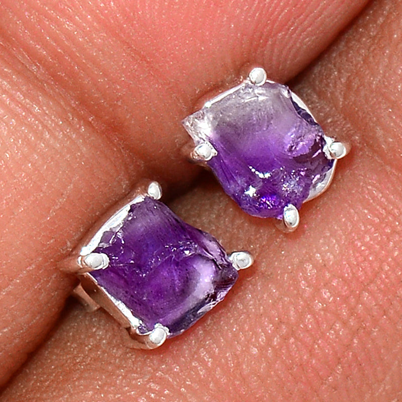 Claw - Amethyst Rough Studs - AMRS169