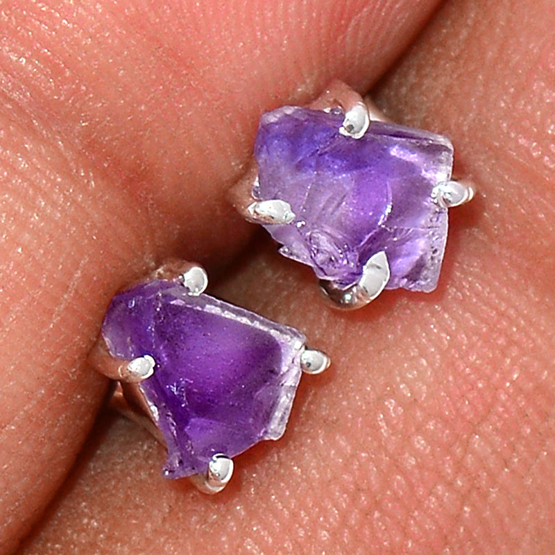 Claw - Amethyst Rough Studs - AMRS171