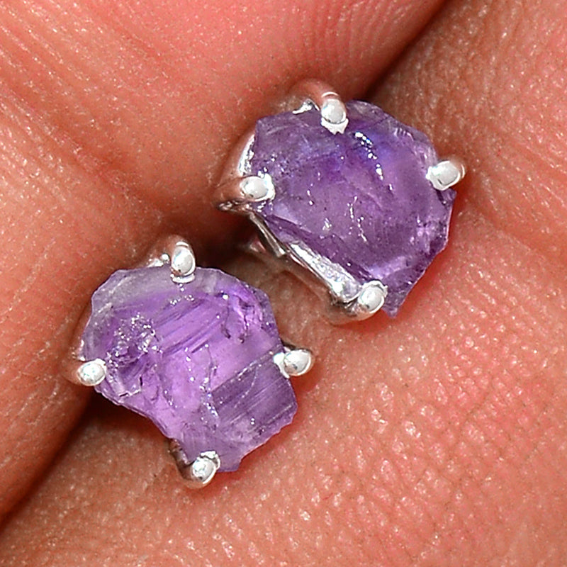 Claw - Amethyst Rough Studs - AMRS174