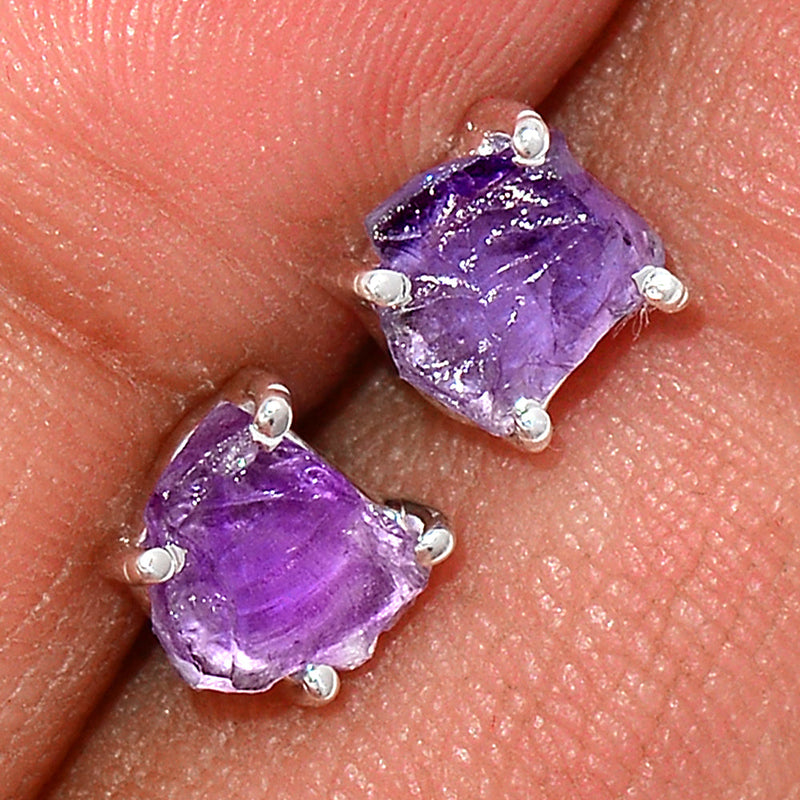 Claw - Amethyst Rough Studs - AMRS175