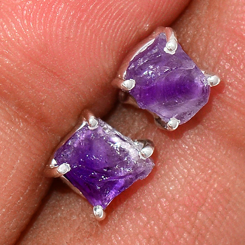 Claw - Amethyst Rough Studs - AMRS176