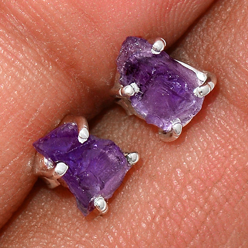 Claw - Amethyst Rough Studs - AMRS178