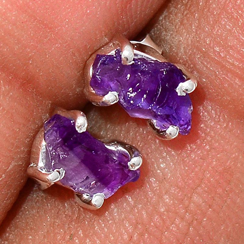 Claw - Amethyst Rough Studs - AMRS179