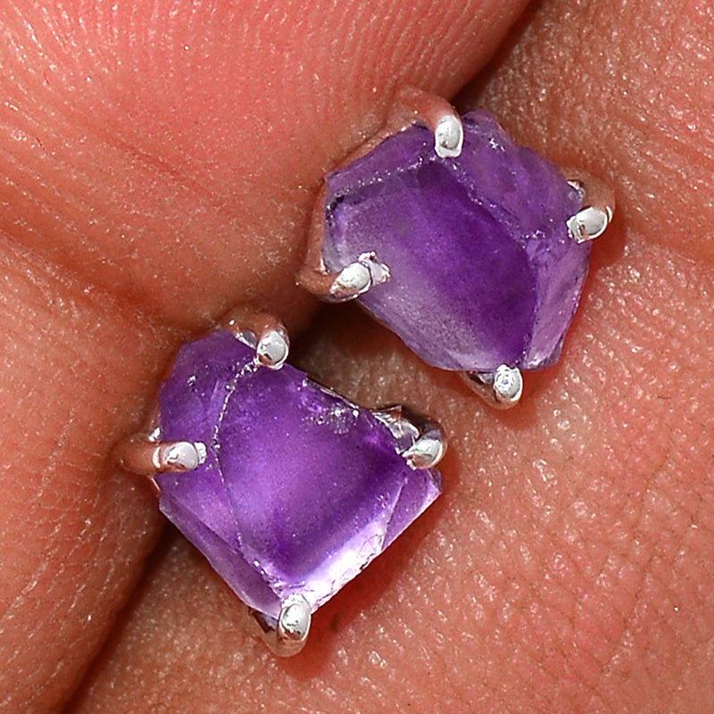 Claw - Amethyst Rough Studs - AMRS180